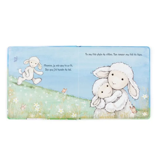 Agneau Timide Et Sa Maman Livre and Bashful Lamb Medium