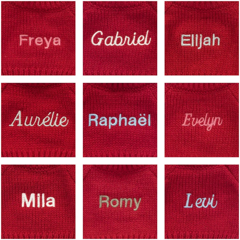 Bashful Beige Bunny with Personalised Red Jumper