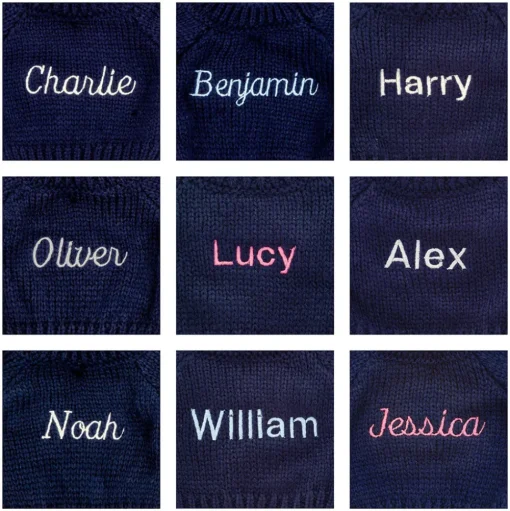 Bashful Giraffe with Personalised Navy Jumper