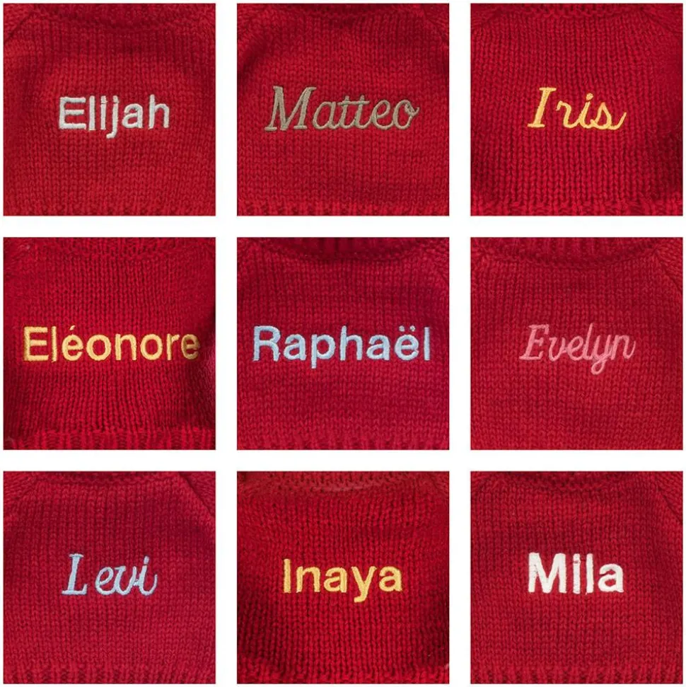 Bashful Luxe Bunny Rosa with Personalised Red Jumper