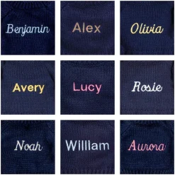 Bashful Luxe Bunny Willow with Personalised Navy Jumper