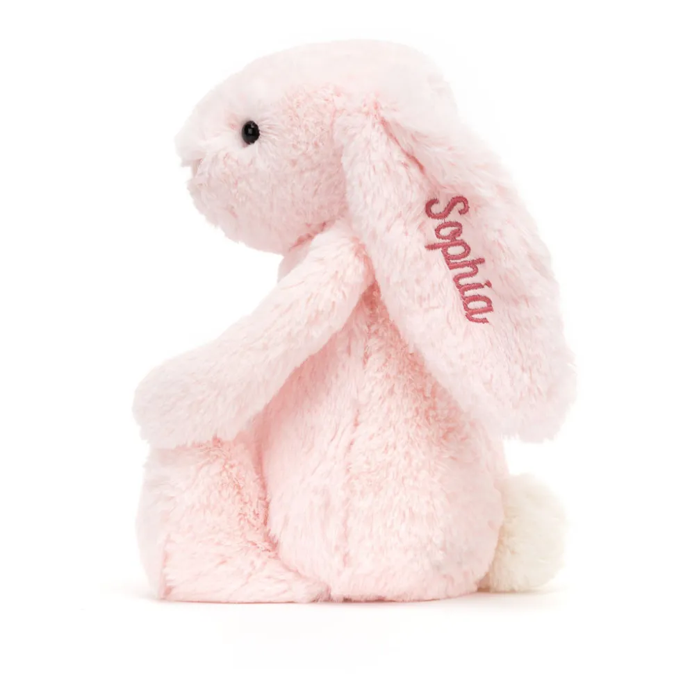 Personalised Bashful Pink Bunny Medium